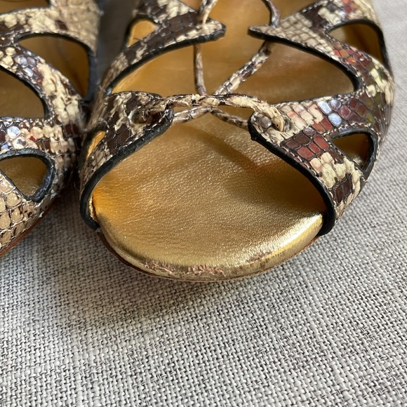 COACH vintage gladiator style python sandal size 9.5 - Picture 4 of 16